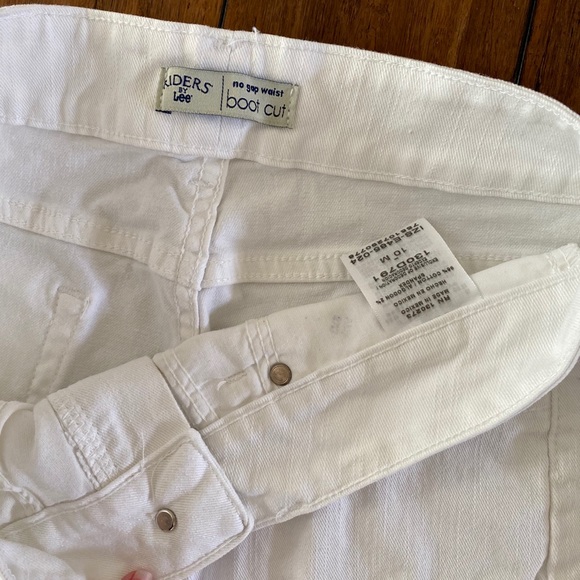 🔥 Riders by Lee No Gap Waist Boot Cut sz 10 White - Picture 4 of 6